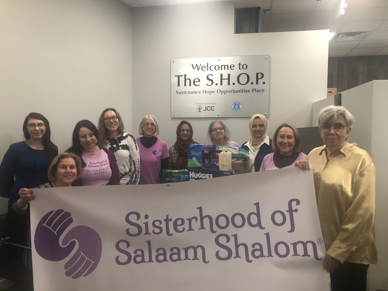 Sisterhood of Salaam Shalom donates to Gural JCC SHOP in Cedarhurst